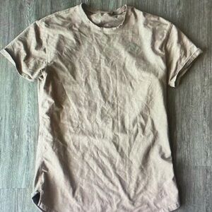Men's Short Sleeve Crewneck T-Shirt in Light Taupe